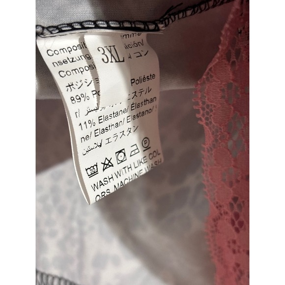 Leopard Print Cami Top 3XL Lace Trim Spaghetti Strap Tank Blouse - Picture 2 of 4